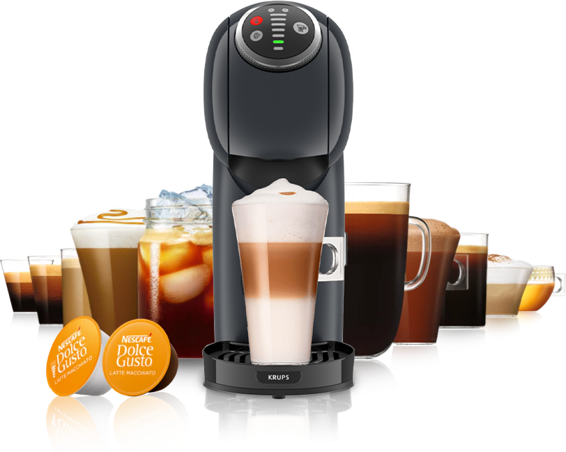 GENIO S PLUS AUTOMATICKÝ KAPSULOVÝ KÁVOVAR TMAVO ŠEDÝ KRUPS®