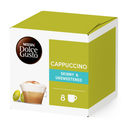 Pack of 16 Cappuccino Skinny & Unsweetened NESCAF√â¬Æ Dolce Gusto¬Æ coffee pods