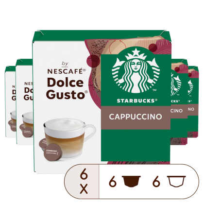 Pack of 72 STARBUCKS® CAPPUCCINO výhodné balenie NESCAF√â¬Æ Dolce Gusto¬Æ coffee pods
