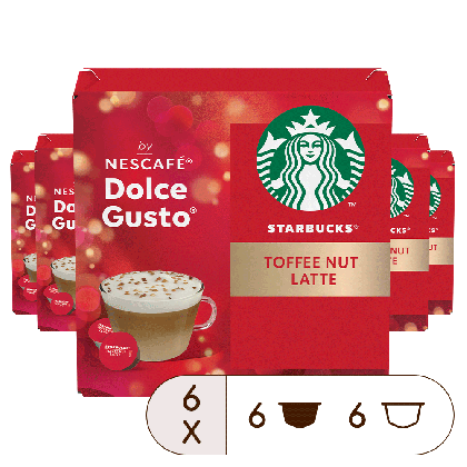 Výhodné balení STARBUCKS Toffee Nut Latte - 72 kapsul
