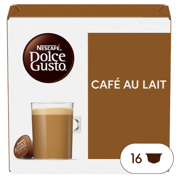 Pack of 16 CAFÉ AU LAIT NESCAF√â¬Æ Dolce Gusto¬Æ coffee pods