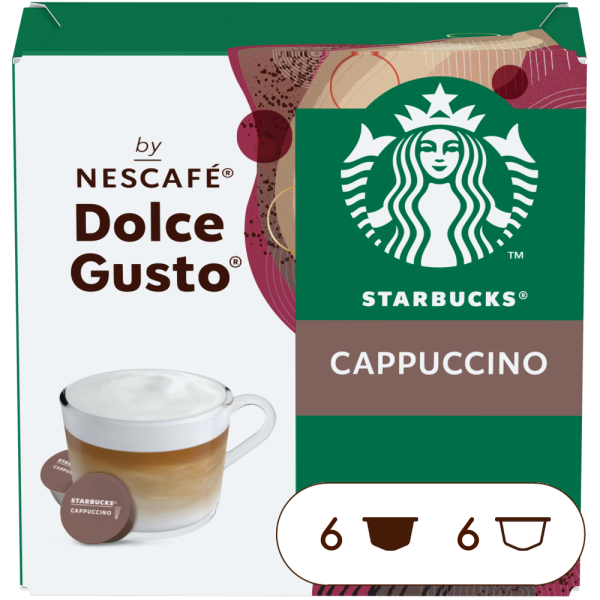 Pack of 12 STARBUCKS® CAPPUCCINO NESCAF√â¬Æ Dolce Gusto¬Æ coffee pods