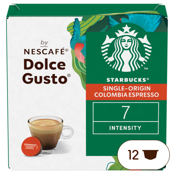 Pack of 12 STARBUCKS® SINGLE ESPRESSO COLOMBIA NESCAF√â¬Æ Dolce Gusto¬Æ coffee pods