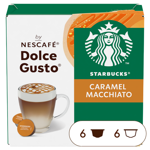 Pack of 12 STARBUCKS® CARAMEL MACCHIATO NESCAF√â¬Æ Dolce Gusto¬Æ coffee pods