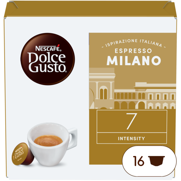 Pack of 16 Espresso Milano NESCAF√â¬Æ Dolce Gusto¬Æ coffee pods