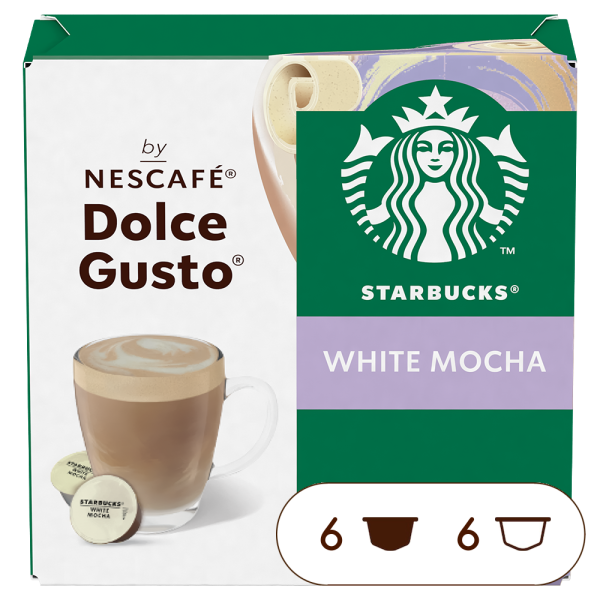 Pack of 12 STARBUCKS® WHITE MOCHA NESCAF√â¬Æ Dolce Gusto¬Æ coffee pods
