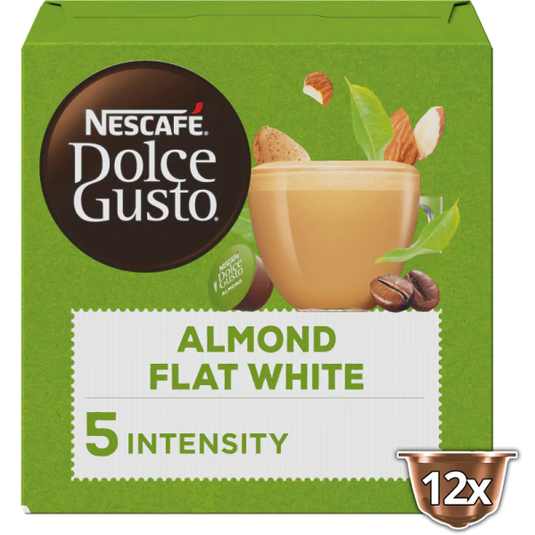 ALMOND FLAT WHITE Rastlinná kokosová káva, od Nescafé Dolce Gusto 0
