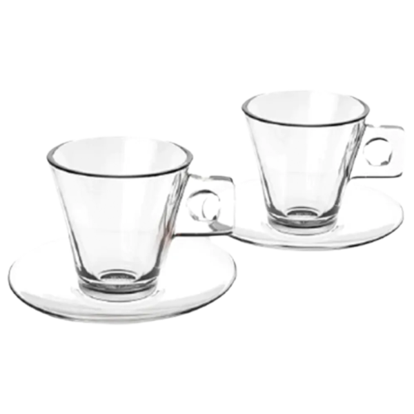 ICONIC CAPPUCCINO ŠÁLKA S TANIERIKOM, 2 KS
