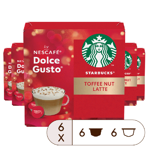 Výhodné balení STARBUCKS Toffee Nut Latte - 72 kapsul
