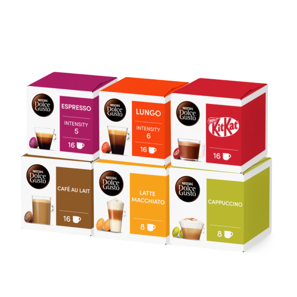 Degustačný set: vyskúšané influencermi - 96 kapsúl, od Nescafé Dolce Gusto 0