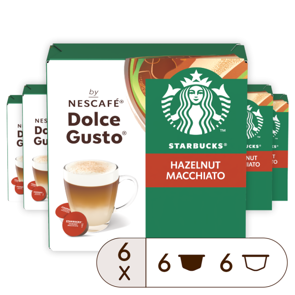 Výhodné balení STARBUCKS Hazelnut Macchiato - 72 kapsúl