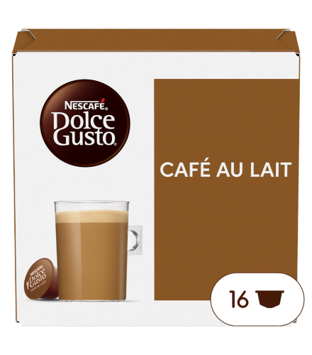 Pack of 16 CAFÉ AU LAIT NESCAF√â¬Æ Dolce Gusto¬Æ coffee pods