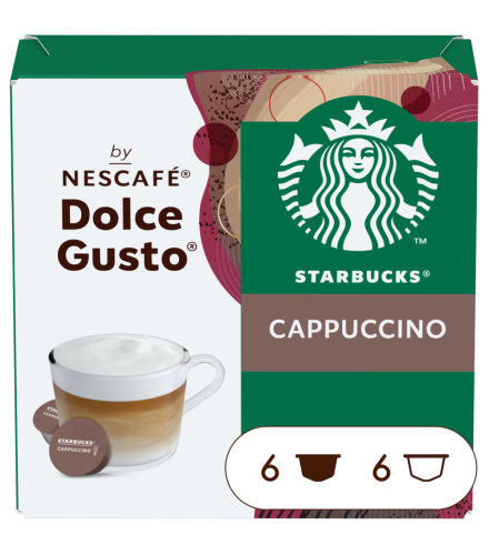Pack of 12 STARBUCKS® CAPPUCCINO NESCAF√â¬Æ Dolce Gusto¬Æ coffee pods