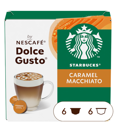 Pack of 12 STARBUCKS® CARAMEL MACCHIATO NESCAF√â¬Æ Dolce Gusto¬Æ coffee pods