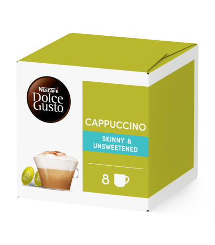Pack of 16 Cappuccino Skinny & Unsweetened NESCAF√â¬Æ Dolce Gusto¬Æ coffee pods