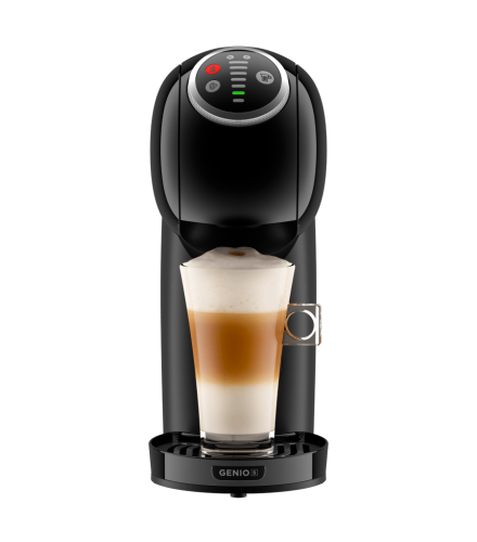 Pohľad spredu GENIO S PLUS AUTOMATICKÝ KAPSULOVÝ KÁVOVAR ČIERNY KRUPS® Kávovar NESCAFÉ® Dolce Gusto®