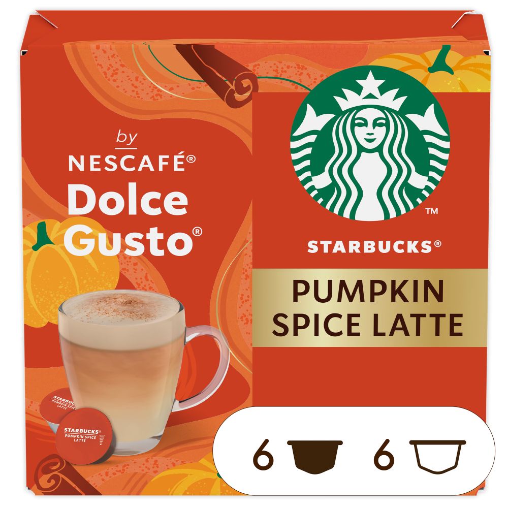 STARBUCKS ® PUMPKIN SPICE LATTE, od Nescafé Dolce Gusto 0 STARBUCKS ® PUMPKIN SPICE LATTE, od Nescafé Dolce Gusto 0
