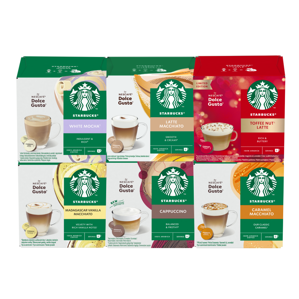 Starbucks Dolce Gusto Toffee Nut balení v akci