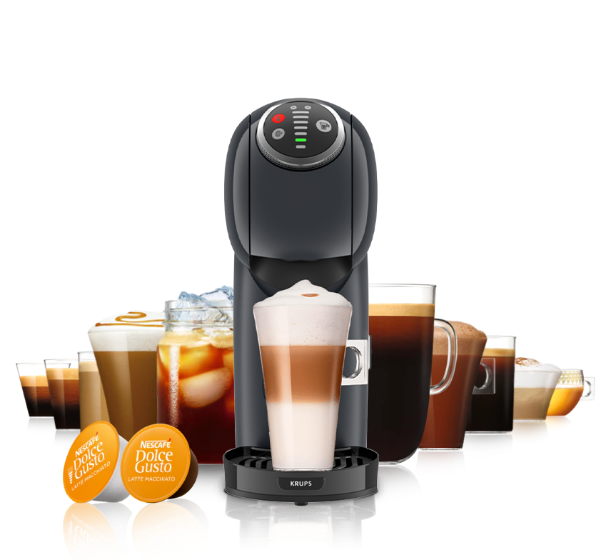 GENIO S PLUS AUTOMATICKÝ KAPSULOVÝ KÁVOVAR TMAVO ŠEDÝ KRUPS®