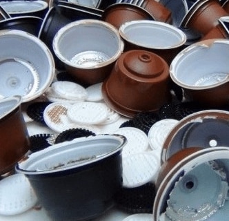 recyklované kávové kapsule