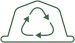 Ikona recyklovateľných kapsúl